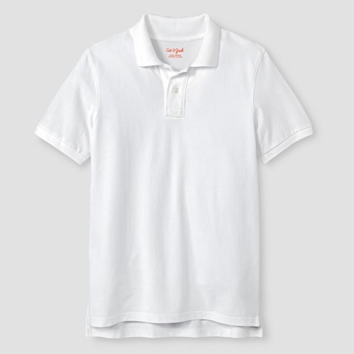 Boys' Pique Polo Shirt - Cat & Jack White