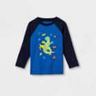 Toddler Boys' Dino Rock Climbing Graphic Long Sleeve T-shirt - Cat & Jack Blue
