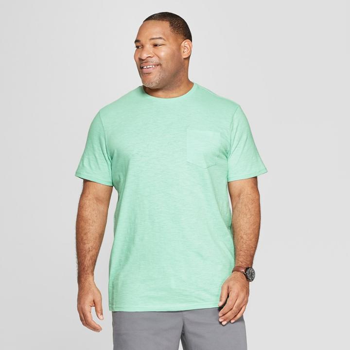 Men's Big & Tall Regular Fit Short Sleeve Crew T-shirt - Goodfellow & Co Alpine