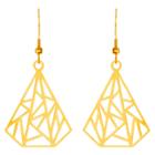 Target Elya Geometric Tear Drop Dangle Earrings - Gold, Gold - Geometric Tear Drop