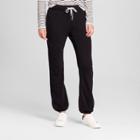 Women's Banded Fleece Sweatpants - Mossimo Supply Co. Black