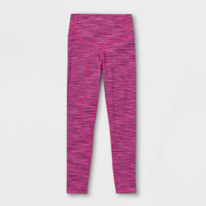 Girls' High-waisted Leggings - All In Motion Fuchsia