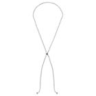 Distributed By Target Adjustable Lariat Wheat Chain In Sterling Silver -gray