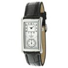 Peugeot Watches Peugeot Vintage Doctor's With Functional 60-second Dial Leather Band - Black,