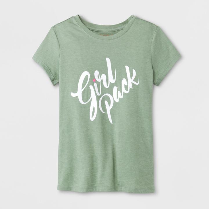 Girls' Short Sleeve Girl Pack Graphic T-shirt - Cat & Jack Olive