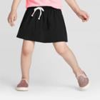 Toddler Girls' Knit Skort - Cat & Jack Black 12m, Toddler Girl's