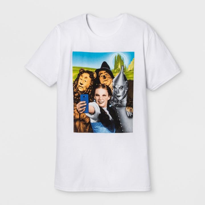 Men's Short Sleeve The Wizard Of Oz Crew T-shirt - White