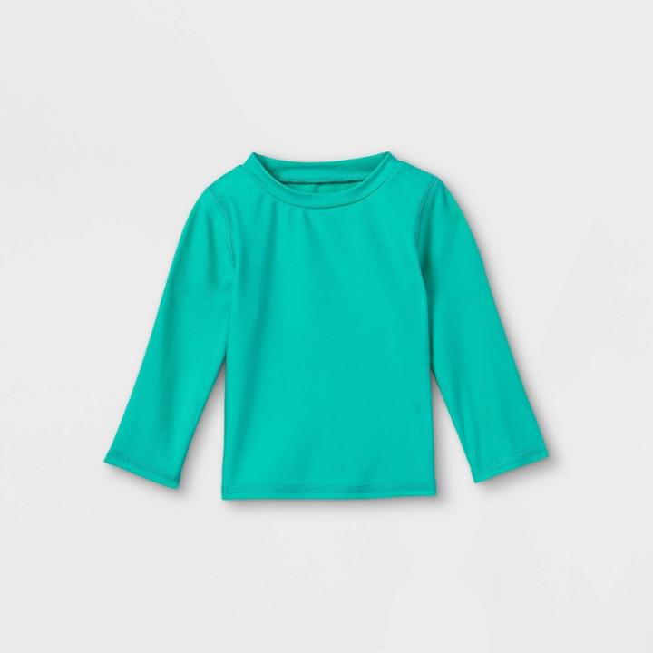 Baby Long Sleeve Rash Guard Swim Shirt - Cat & Jack Green