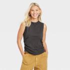 Women's Ruched Tank Top - Universal Thread Dark Gray