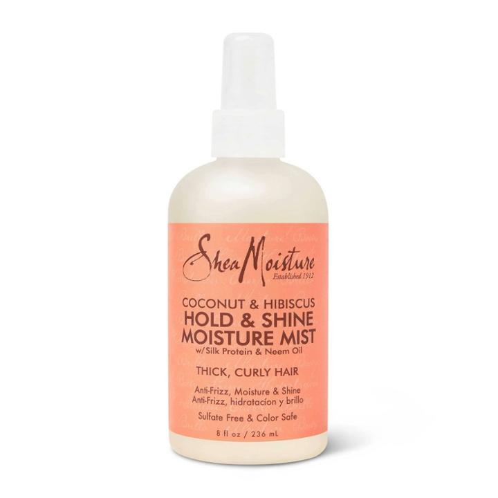 Sheamoisture Hold And Shine Moisture Mist For Thick Curly Hair Coconut And Hibiscus