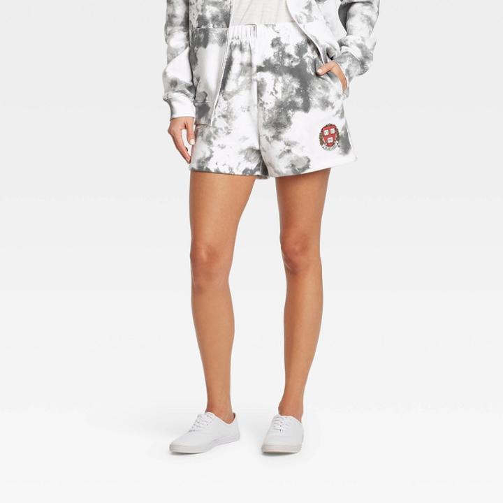 Women's Harvard Athletic Graphic Jogger Shorts - Gray