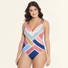 Women's Slimming Control One Piece Swimsuit - Beach Betty By Miracle Brands Xl,