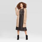 Women's Long Sleeve Cozy Sweater Cardigan - A New Day Brown