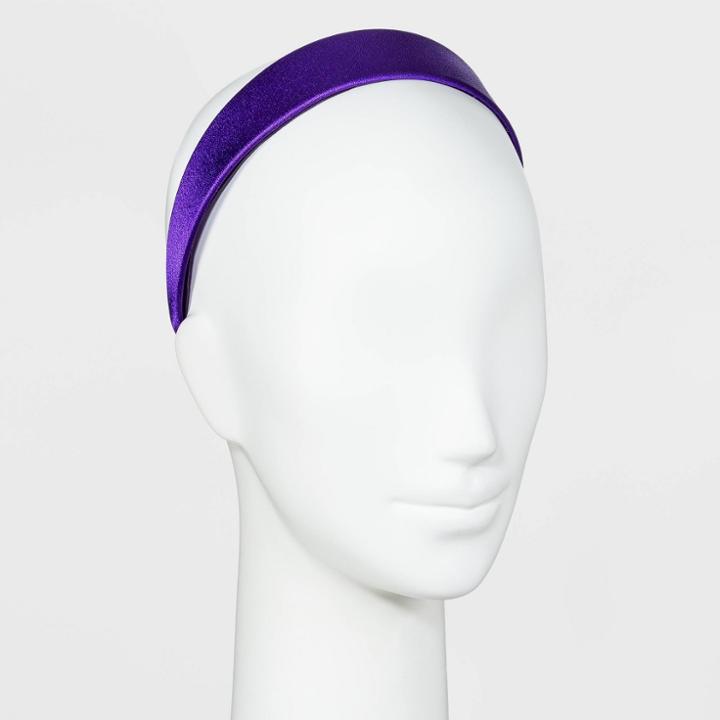 Satin Covered Wide Headband - A New Day Purple