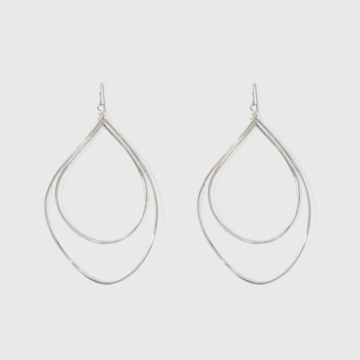 Twisted Drop Earrings - A New Day Silver, Rose Gold