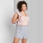 Women's Plus Size High-rise Pull-on Shorts - Wild Fable