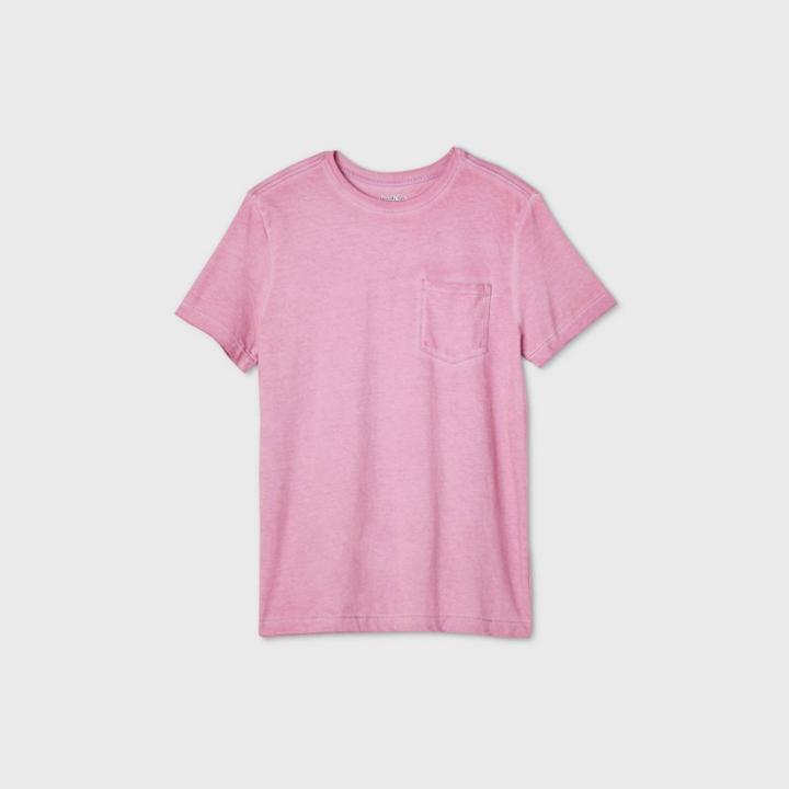 Men's Standard Fit Short Sleeve Crew Neck T-shirt - Goodfellow & Co Pink