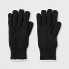 Isotoner Women's Smartdri Solid Knit Sherpasoft Spill Gloves - Black, Ivory