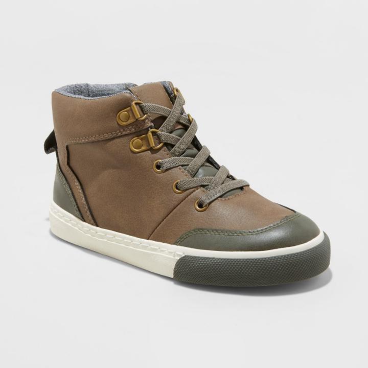 Boys' Henre Mid Top Casual Sneakers - Cat & Jack Brown