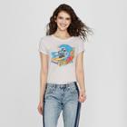 Women's Mickey Mouse Short Sleeve Hawaii Graphic T-shirt - Awake White