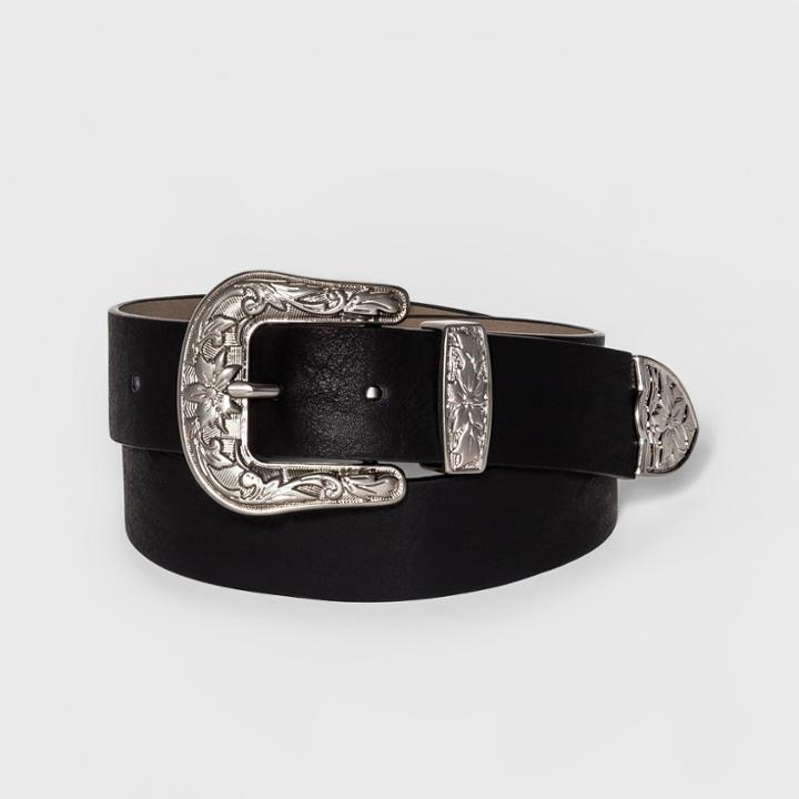 Women's Western Belt - Mossimo Supply Co. Black
