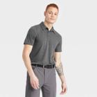 Men's Micro Striped Polo Shirt - All In Motion Black