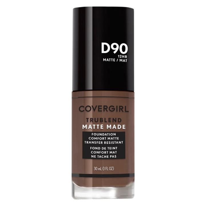 Covergirl Trublend Matte Made Foundation D90 Espresso - 1.01 Fl Oz, Espresso Brown