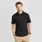 Men's Standard Fit Short Sleeve Polo Jersey Shirt - Goodfellow & Co Black S, Men's,