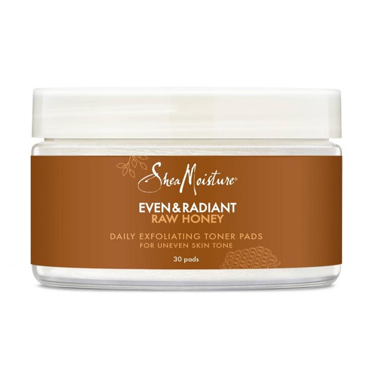 Sheamoisture Raw Honey Even & Radiant Daily Exfoliating Toner Pad Face Cleanser