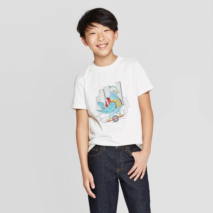Petiteboys' Short Sleeve Graphic T-shirt - Cat & Jack White S, Boy's, Size:
