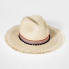 Girls' Straw Rancher Hat With Trim - Art Class Cream, Ivory/brown