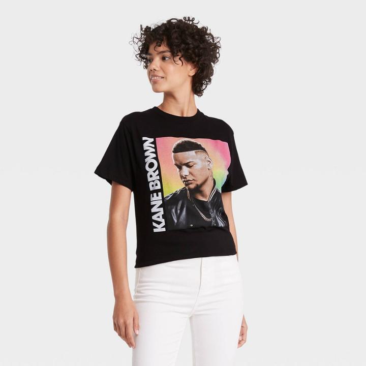 Merch Traffic Women's Kane Brown Short Sleeve Graphic T-shirt - Black