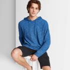 Men's Hooded Knit Sweater - Original Use Blue