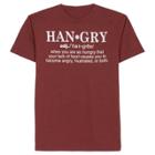 Hybrid Apparel Men's Hangry T-shirt Burgundy