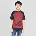 Disney Boys' Aladdin French Terry Short Sleeve T-shirt - Red