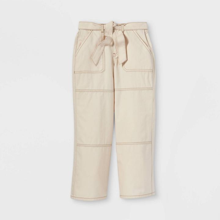 Girls' Utility Wide Leg Pants - Art Class Cream