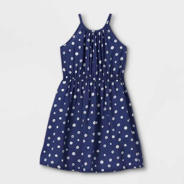 Girls' Woven Sleeveless Dress - Cat & Jack Navy