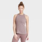 Women's Active Ribbed Tank Top - All In Motion Light Heather Brown