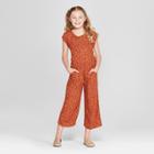 Girls' Zipper Jumpsuit - Cat & Jack Orange