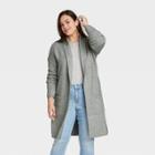 Women's Plus Size Open Neck Cozy Duster Cardigan - Ava & Viv Teal X, Blue