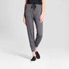 Women's Straight Leg Jogger Sweatpants With Cuffs - K By Kersh Dark Gray