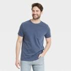 Men's Regular Fit Short Sleeve T-shirt - Goodfellow & Co Cornelian Blue