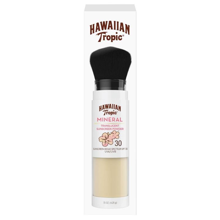 Hawaiian Tropic Mineral Skin Nourishing Sunscreen Powder Brush - Spf