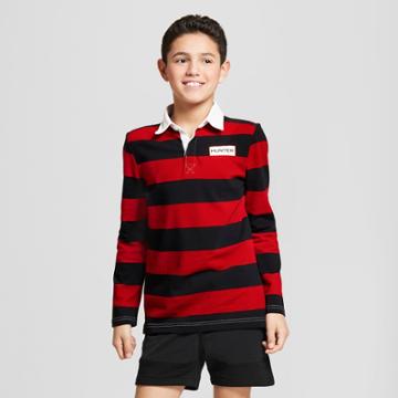 Hunter For Target Boys' Long Sleeve Rugby Polo