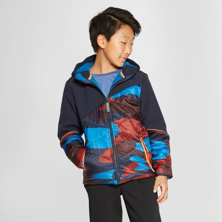 Boys' Hybrid Softshell Jacket - C9 Champion Deep Blue