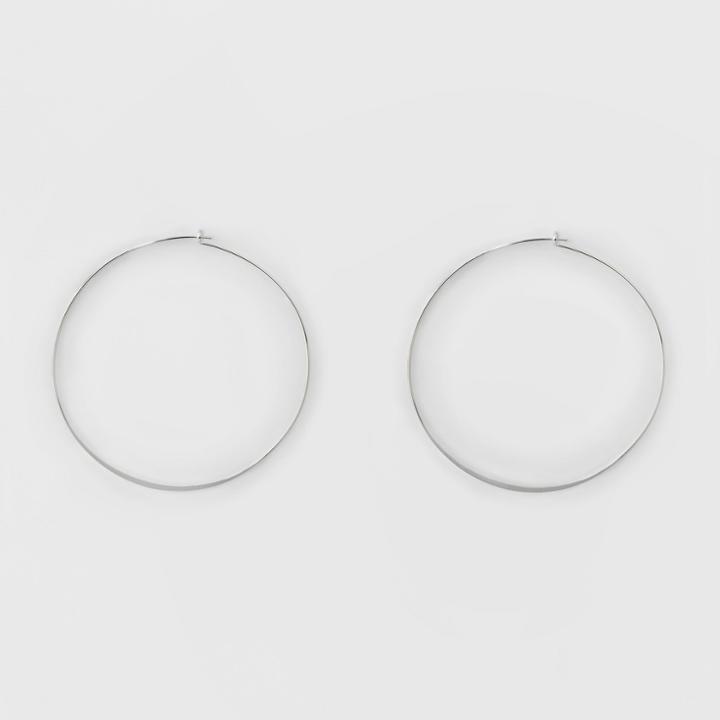 Large Thin Wire Hoop Earrings - A New Day