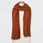 Women's Cable Oblong Scarf - Universal Thread Orange
