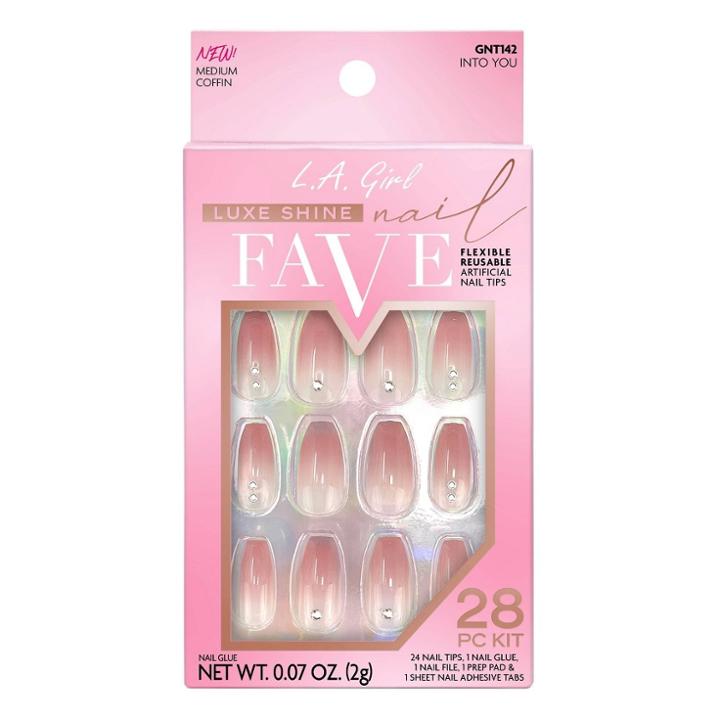 L.a. Girl 28pc Luxe Shine Fave Artificial Nail - Into You