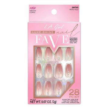 L.a. Girl 28pc Luxe Shine Fave Artificial Nail - Into You