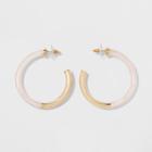 Sugarfix By Baublebar Colorful Lucite Hoop Earrings - Blush Pink, Girl's